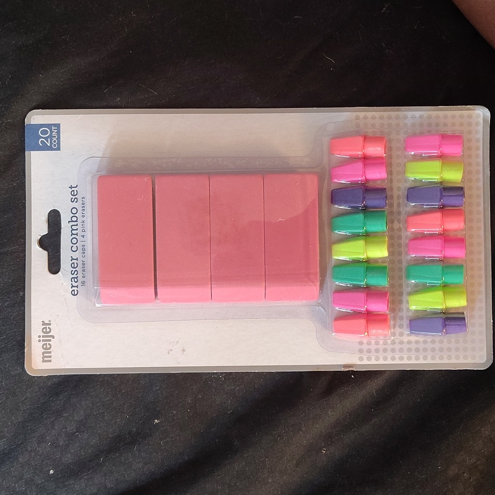 Meijer Pink Eraser Combo Set - 20 Count